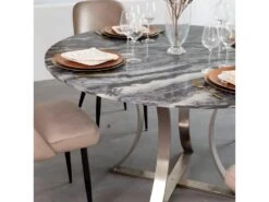 Table à Manger Ronde En Marbre Raphaël -Meubles Soldes Boutique table a manger 17816995