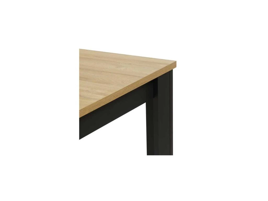 Table De Repas Avec Allonge 180/230 Cm Chêne Naturel/Noir - ARTEMIS 7 Table De Repas Avec Allonge 180/230 Cm Chêne Naturel/Noir - ARTEMIS – Image 5