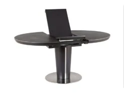 Table à Manger Extensible 120-160 X 120 X 76 Cm - Anthracite -Meubles Soldes Boutique table a manger 18831939