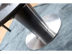 Table à Manger Extensible 120-160 X 120 X 76 Cm - Anthracite -Meubles Soldes Boutique table a manger 18831943