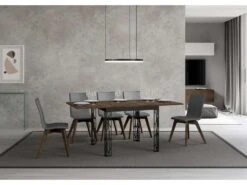 Table Extensible Portefeuille 90x90/180 Cm Ghibli Libra Noyer Cadre Anthracite 7 Table Extensible Portefeuille 90x90/180 Cm Ghibli Libra Noyer Cadre Anthracite -Meubles Soldes Boutique table a manger 18963545