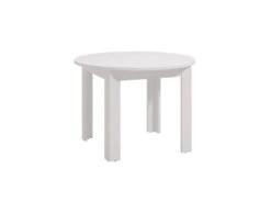 Table à Manger 4 Couverts - Blanc - YUVALA -Meubles Soldes Boutique table a manger 19462241