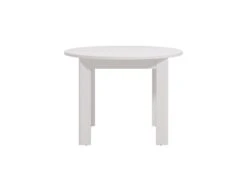 Table à Manger 4 Couverts - Blanc - YUVALA -Meubles Soldes Boutique table a manger 19462253