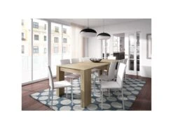 Table Extensible 51/237 Cm Chêne - CELESTE - L 51/237 X L 90 X H 78 Cm