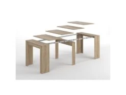 Table Extensible 51/237 Cm Chêne - CELESTE - L 51/237 X L 90 X H 78 Cm -Meubles Soldes Boutique table a manger 19824855