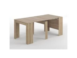 Table Extensible 51/237 Cm Chêne - CELESTE - L 51/237 X L 90 X H 78 Cm -Meubles Soldes Boutique table a manger 19824865