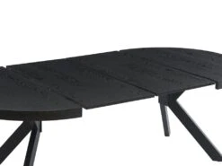 Table à Manger Extensible 4 à 8 Couverts En MDF Et Acier - Noir - KOMONI 25 Table à Manger Extensible 4 à 8 Couverts En MDF Et Acier - Noir - KOMONI -Meubles Soldes Boutique table a manger 20269151