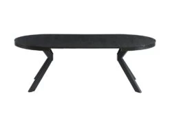 Table à Manger Extensible 4 à 8 Couverts En MDF Et Acier - Noir - KOMONI 19 Table à Manger Extensible 4 à 8 Couverts En MDF Et Acier - Noir - KOMONI -Meubles Soldes Boutique table a manger 20269187