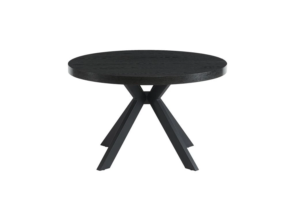 Table à Manger Extensible 4 à 8 Couverts En MDF Et Acier - Noir - KOMONI 9 Table à Manger Extensible 4 à 8 Couverts En MDF Et Acier - Noir - KOMONI – Image 7