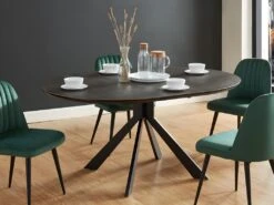 Table à Manger Extensible CLARA - 4 à 6 Couverts - Céramique & Métal - Anthracite 19 Table à Manger Extensible CLARA - 4 à 6 Couverts - Céramique & Métal - Anthracite -Meubles Soldes Boutique table a manger 414957