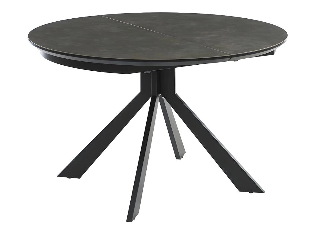 Table à Manger Extensible CLARA - 4 à 6 Couverts - Céramique & Métal - Anthracite 6 Table à Manger Extensible CLARA - 4 à 6 Couverts - Céramique & Métal - Anthracite – Image 4
