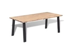 Table De Salon Salle à Manger Design 170 X 90 Cm Bois D'acacia Massif 0902162