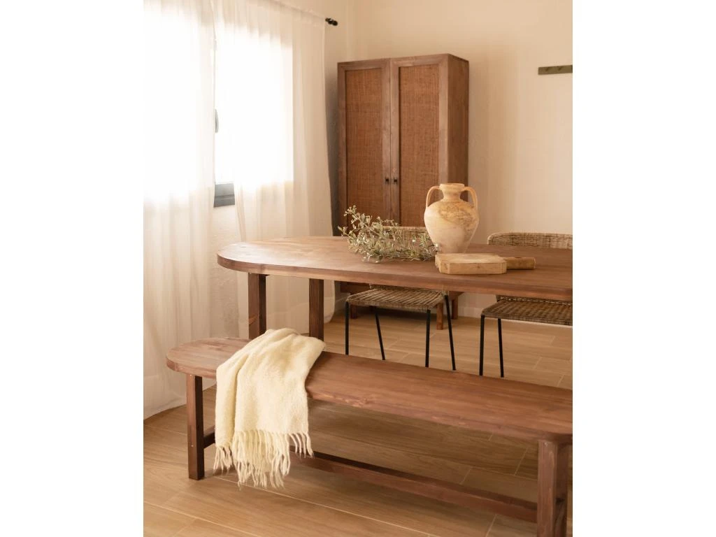 Table De Salle à Manger Olivia Noyer 160cm 4 Table De Salle à Manger Olivia Noyer 160cm – Image 2