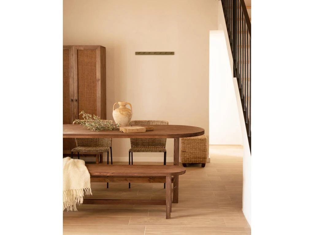 Table De Salle à Manger Olivia Noyer 160cm 6 Table De Salle à Manger Olivia Noyer 160cm – Image 4