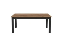 Table 6 Personnes Pour Pour Salle à Manger Collection DARWIN. Plateau Couleur épicéa. Pieds Noirs