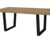 Table Repas "Hollywood" - 200 X 100 X 76 Cm - Couleur: Chêne / Noir -Meubles Soldes Boutique table a manger 9539883