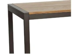 NEVADA - Ensemble Haut 180 Cm Bois Massif Clair Et Acier Gris -Meubles Soldes Boutique table a manger 9540903
