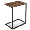 Table D'appoint Bout De Canapé Table De Chevet Table De Lit Pour Chambre Salon Structure Simple Stable Style Industriel 66 Cm Marron Rustique Et Noir 12_0002998 -Meubles Soldes Boutique table basse 10777999