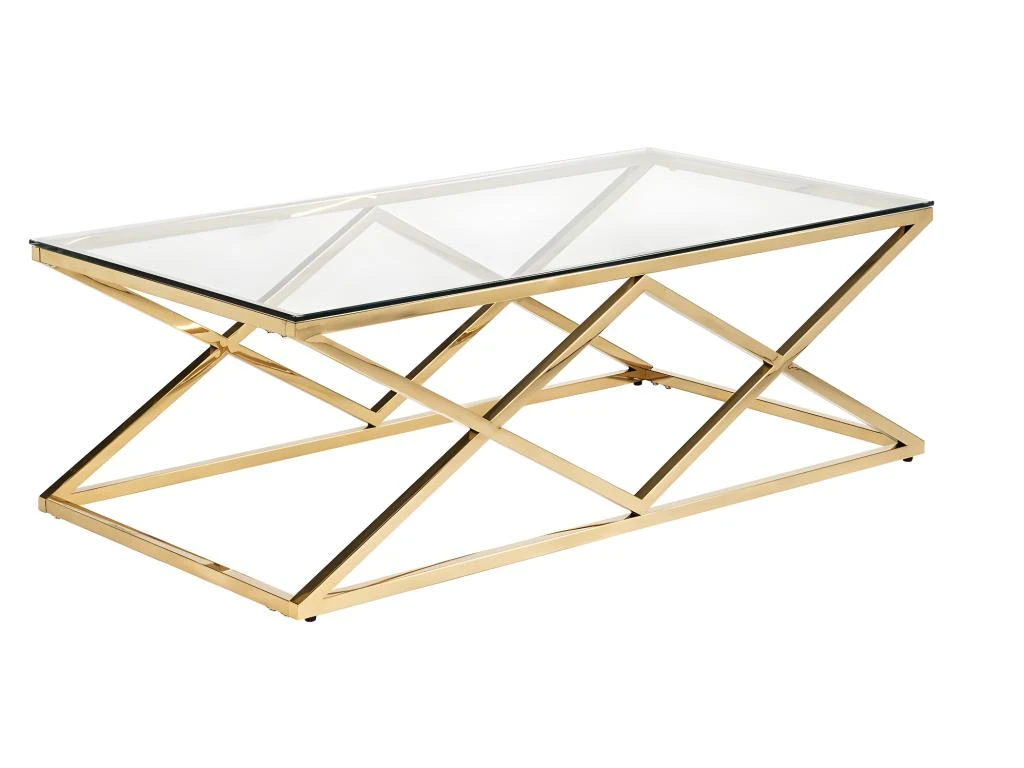 Ensemble Table Basse Dorée CHARLOTTE Et Tapis Bleu, Moutarde Et Gris CAMDEN 5 Ensemble Table Basse Dorée CHARLOTTE Et Tapis Bleu, Moutarde Et Gris CAMDEN – Image 3