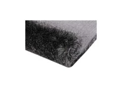 Ensemble Table Basse Transparent Et Noir KELLY Et Tapis Shaggy Anthracite DOLCE -Meubles Soldes Boutique table basse 10902507