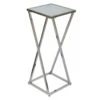 Grande Sellette Acier Chromé - SQUARE -Meubles Soldes Boutique table basse 11124243