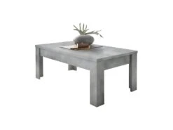 Table Basse Rectangulaire Béton Ciré Clair - TICATO