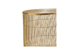 Tables Gigognes Rondes Panier Métal Or - HERAKLION -Meubles Soldes Boutique table basse 11131861