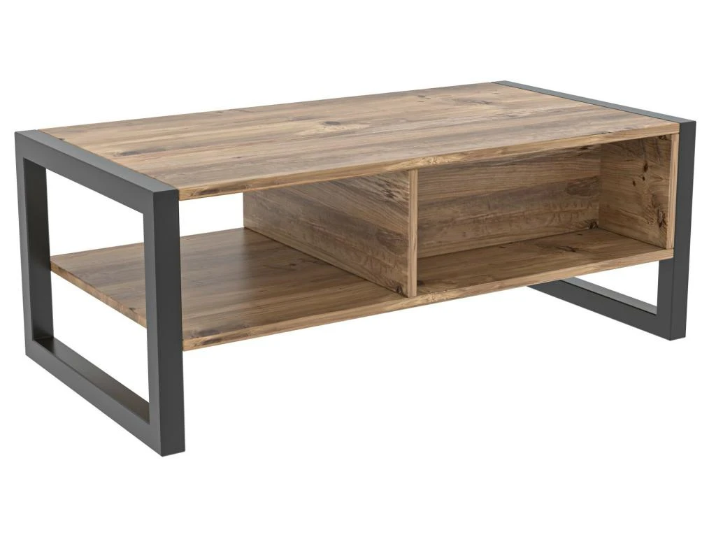 Tables Basses Tajo, Structure Et Le Support Fabriquées En Métal En Couleur Pin Atlantique Noir. 105x40x55cm 3 Tables Basses Tajo, Structure Et Le Support Fabriquées En Métal En Couleur Pin Atlantique Noir. 105x40x55cm