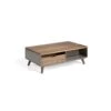 Table Basse Relevable 1 Tiroir Noyer/Laque Moka - AMBES 1 Table Basse Relevable 1 Tiroir Noyer/Laque Moka - AMBES -Meubles Soldes Boutique table basse 12405519