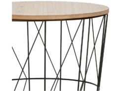 Table D'appoint Noire Dimensions 47x47x57cm -Meubles Soldes Boutique table basse 12988633