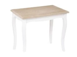 Set De 2 Tables D'appoint Coloris Blanc Dimensions L. 60 X P. 38 X H. 22,5" -Meubles Soldes Boutique table basse 12988659