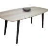 Table De Repas Ovale Massif Et Laqué - 160/210L X 100P -Meubles Soldes Boutique table basse 13135499