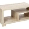 Table Basse Beige Avec Niches 80 X 40 X H 40 Cm