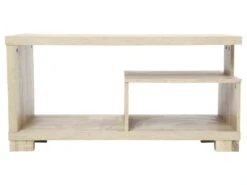 Table Basse Beige Avec Niches 80 X 40 X H 40 Cm -Meubles Soldes Boutique table basse 13466235