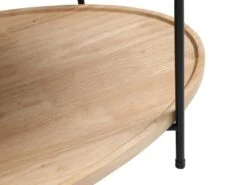 Table Basse Double Plateau En Céramique Et Bois D'hévéa - Effet Marbre Noir Et Naturel - FUDILA 15 Table Basse Double Plateau En Céramique Et Bois D'hévéa - Effet Marbre Noir Et Naturel - FUDILA -Meubles Soldes Boutique table basse 14289949