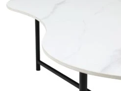 Table Basse Avec 1 étagère - Céramique, Verre Et Métal - Effet Marbre Blanc Et Noir - MURIENA 14 Table Basse Avec 1 étagère - Céramique, Verre Et Métal - Effet Marbre Blanc Et Noir - MURIENA -Meubles Soldes Boutique table basse 14289983