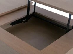 Table Basse Avec Plateau Relevable Et 1 Tiroir En MDF Et Métal - Naturel Foncé - DALAHO -Meubles Soldes Boutique table basse 14370913