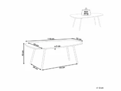 Table Basse Effet Marbre Blanc Et Noir BIDDLE -Meubles Soldes Boutique table basse 16703771