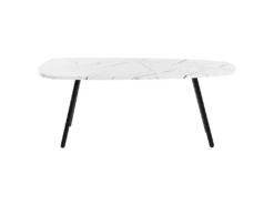 Table Basse Effet Marbre Blanc Et Noir BIDDLE -Meubles Soldes Boutique table basse 16703773