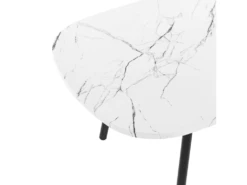 Table Basse Effet Marbre Blanc Et Noir BIDDLE -Meubles Soldes Boutique table basse 16703775