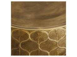 Duo De Tables D'appoint Ronde Doré Métal - ZOSTA -Meubles Soldes Boutique table basse 17628173