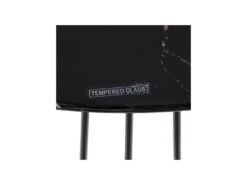 Table Basse Ronde Effet Marbre Noir - RAYMONDE 10 Table Basse Ronde Effet Marbre Noir - RAYMONDE -Meubles Soldes Boutique table basse 17786607