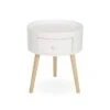 Table De Chevet Ronde DOLLY Blanche -Meubles Soldes Boutique table basse 19186363