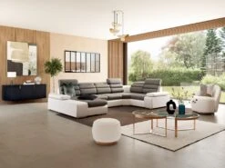 Tables Basses Gigognes En Verre Trempé Et Acier Inoxydable - Transparent Et Cuivré - BASERI -Meubles Soldes Boutique table basse 19429449