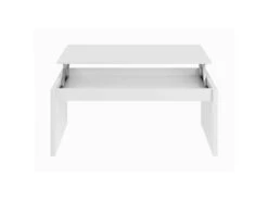 Table Basse Relevable Blanc - GIO - L 102 X L 50 X H 43/54 Cm -Meubles Soldes Boutique table basse 19724065