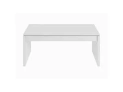 Table Basse Relevable Blanc - GIO - L 102 X L 50 X H 43/54 Cm -Meubles Soldes Boutique table basse 19724067