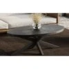 Table Basse Ovale Collection MADEIRO Noir. -Meubles Soldes Boutique table basse 19792679
