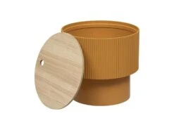 Table à Café Avec Coffre De Rangement En Bois Peint Moutarde D 38,5 X H 35 Cm 6 Table à Café Avec Coffre De Rangement En Bois Peint Moutarde D 38,5 X H 35 Cm -Meubles Soldes Boutique table basse 19801991