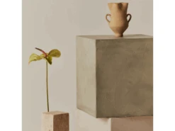 Table D’appoint Du Microciment En Couleur Plomb 40 Cm -Meubles Soldes Boutique table basse 19887417