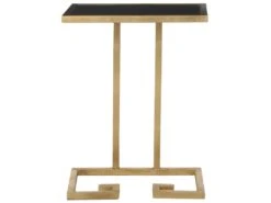 Table D'appoint Or Et Noir 25 X 40 X 53.34 Cm - Hellen